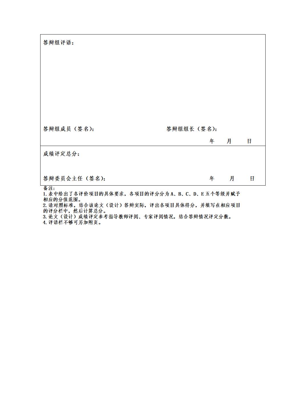 四川大学高等学历继续教育毕业论文（设计）答辩意见表附件预览图片